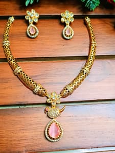 Floral & Bird AD Necklace Set