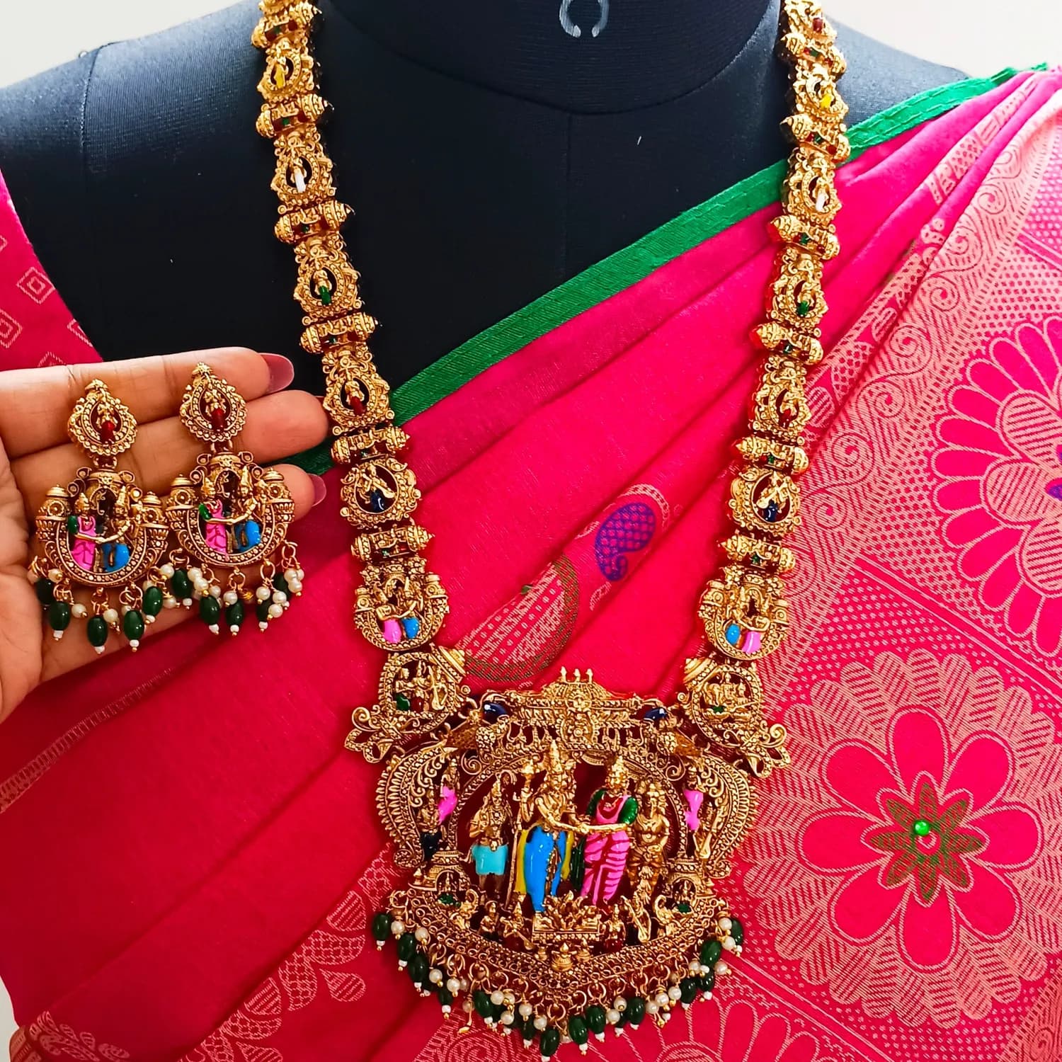 Srinivasa Kalyanam Handpainted Haram - Image 1